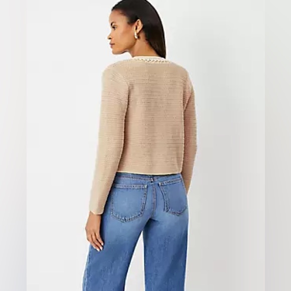 ANN TAYLOR crochet cardigan size L - Picture 12 of 12